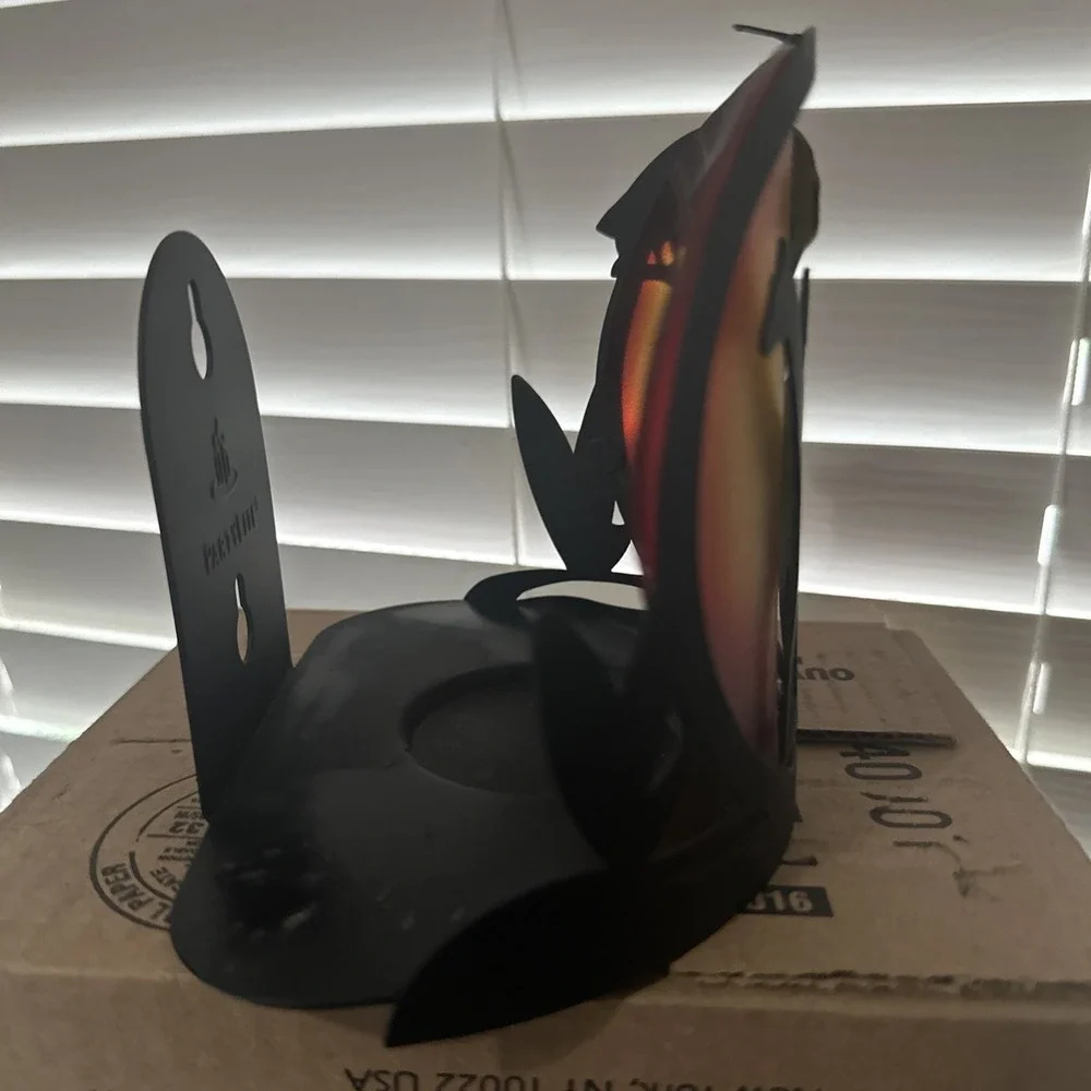 partylite‎ candle holder retired Giraffes Jungle Black Orange Yellow
